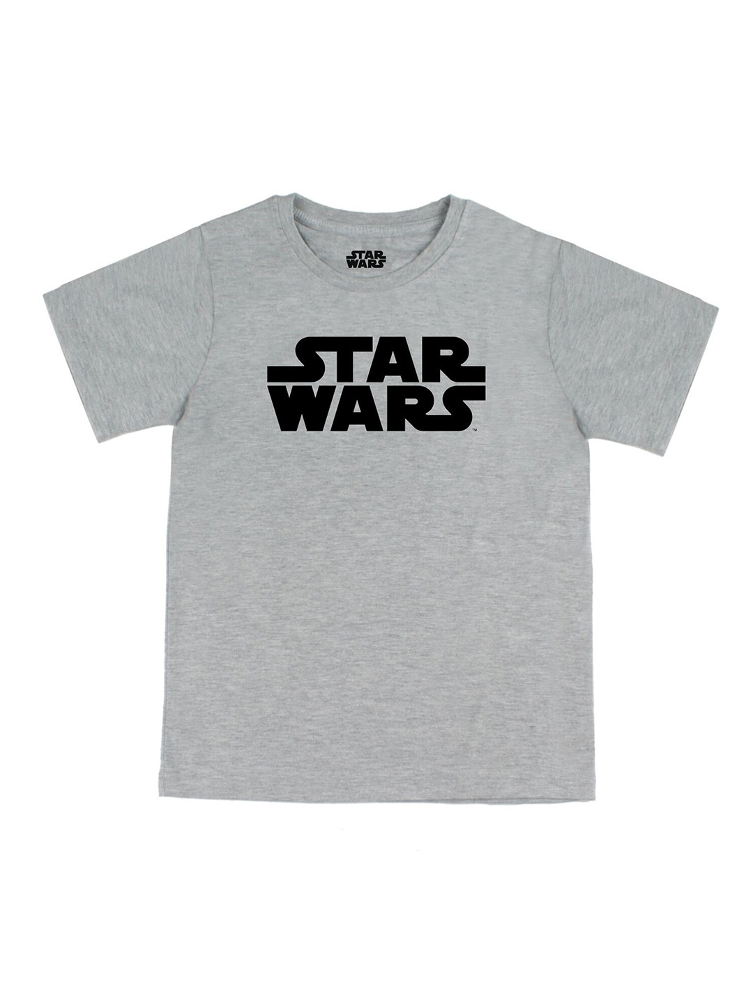 

Star Wars by Wear Your Mind Boys Grey Typography Star Wars Applique T-shirt