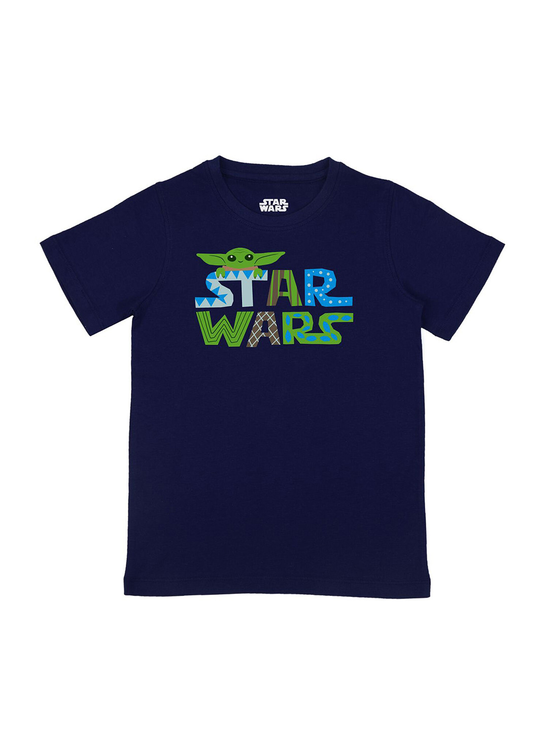 

Star Wars by Wear Your Mind Boys Navy Blue Star Wars Printed Cotton T-shirt