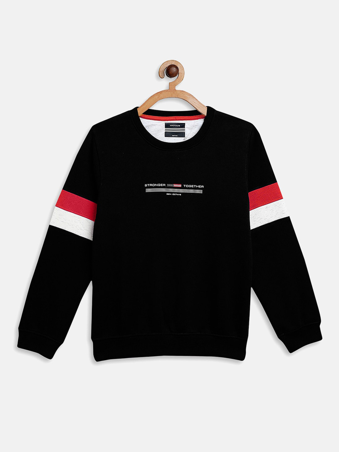 

Octave Boys Black Printed Sweatshirt