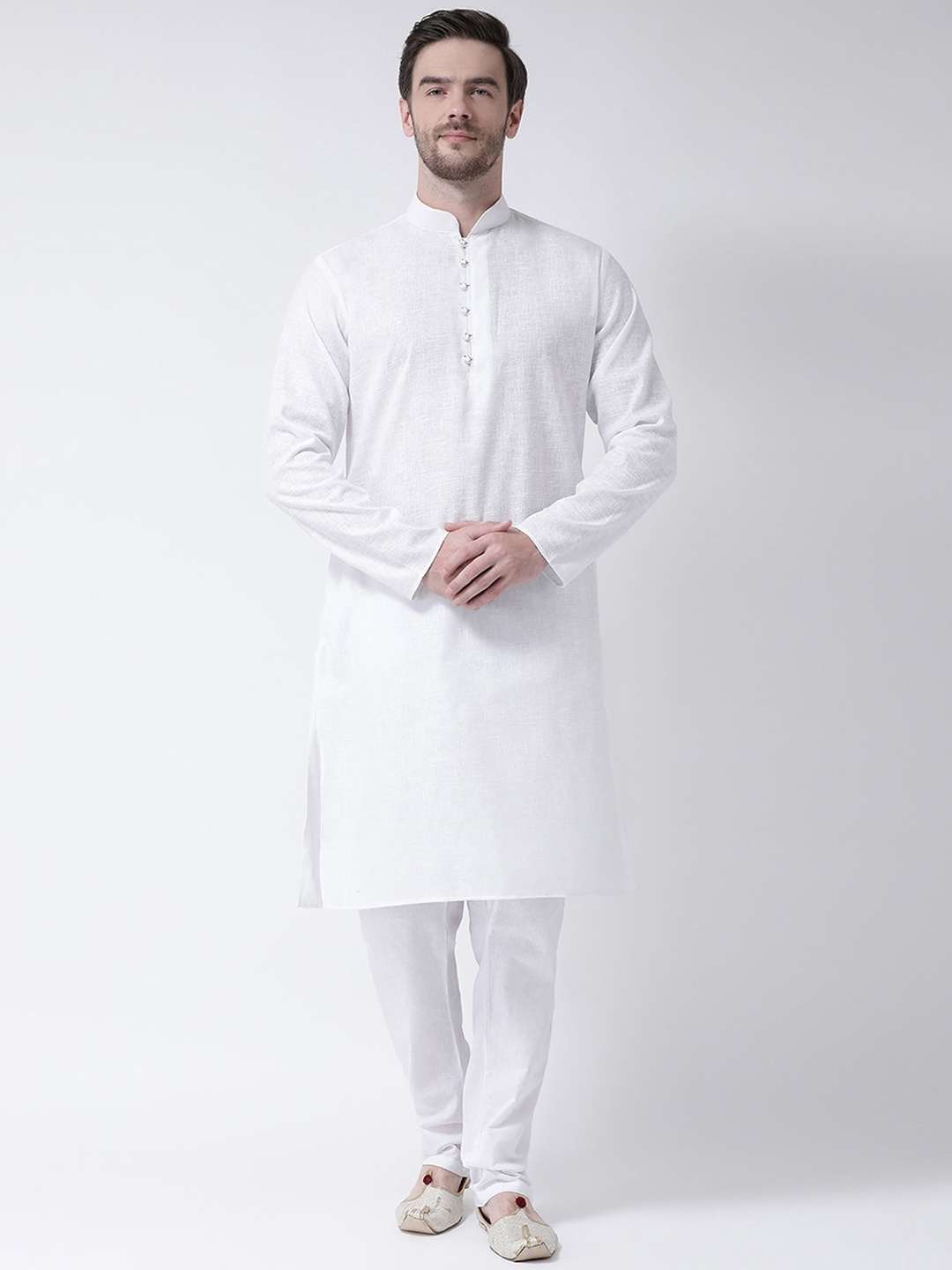 

SG LEMAN Men White Regular Kurta with Pyjamas