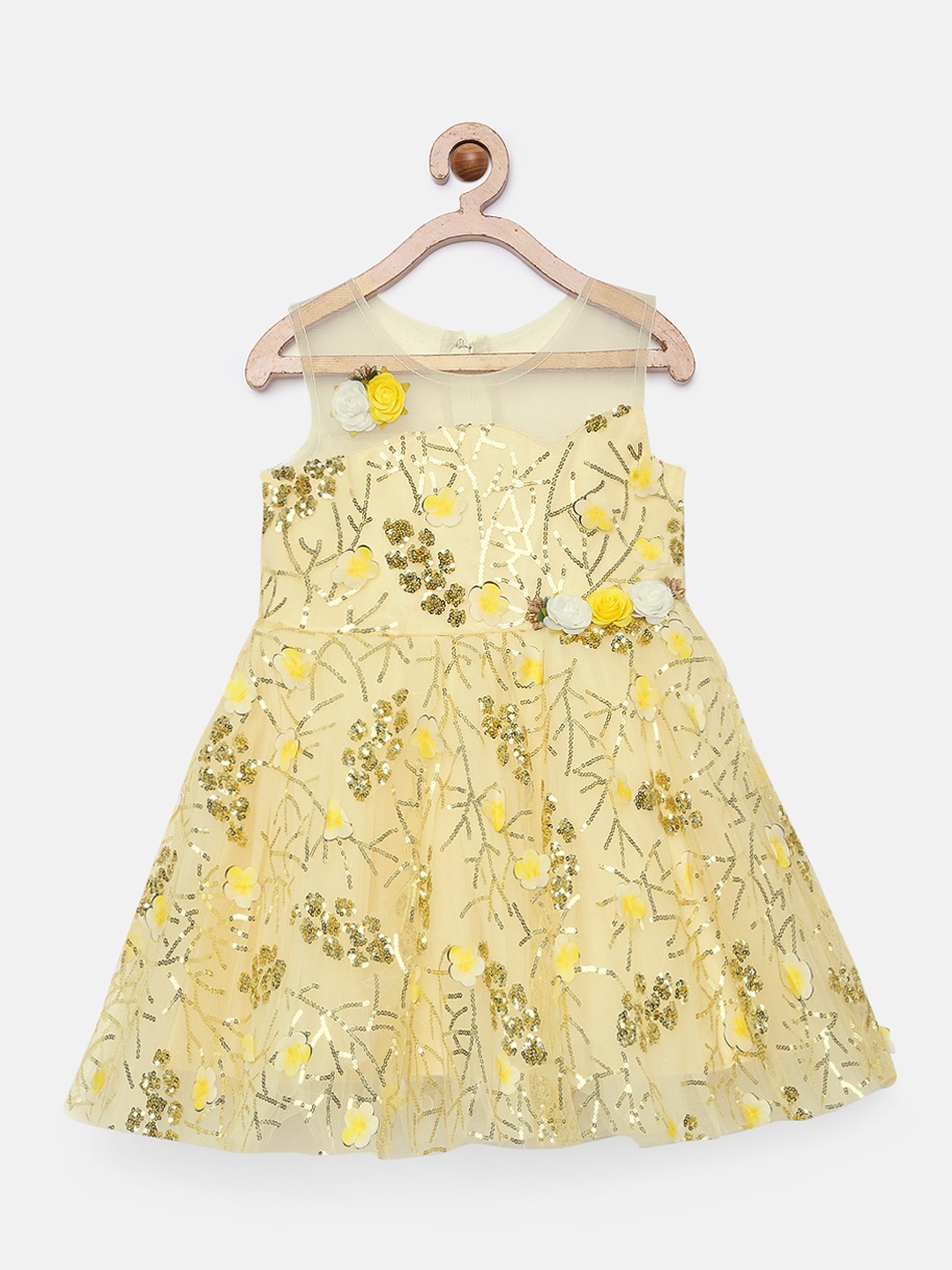 

Enfance Yellow Net Dress