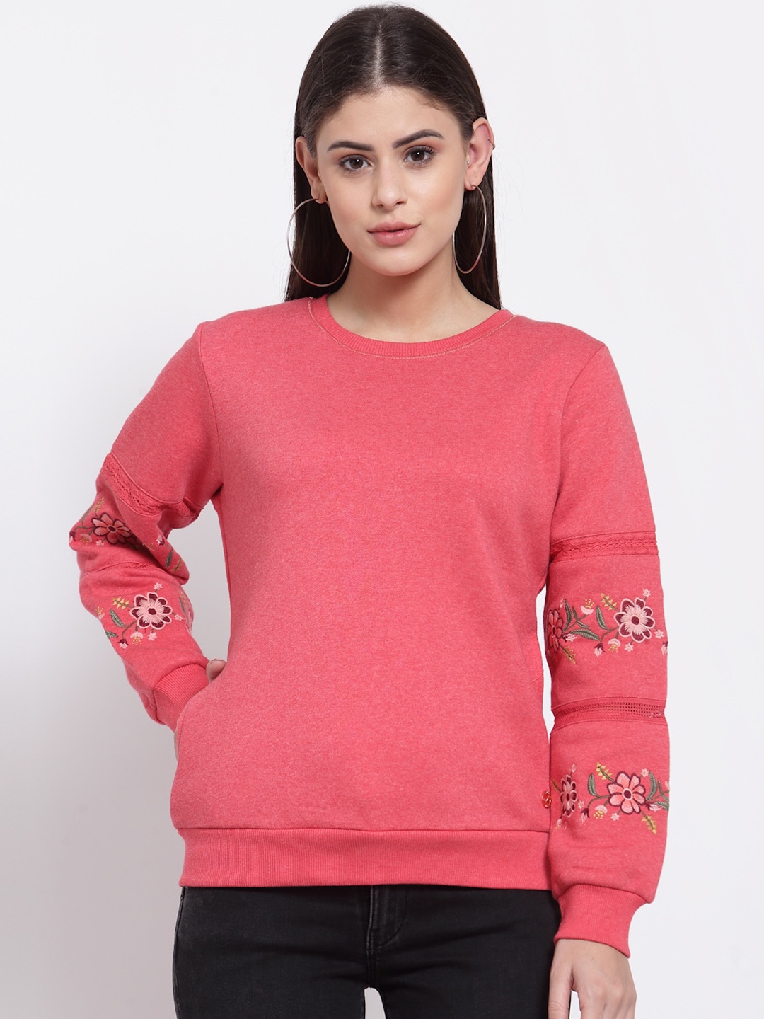 

Juelle Women Coral Sweatshirt
