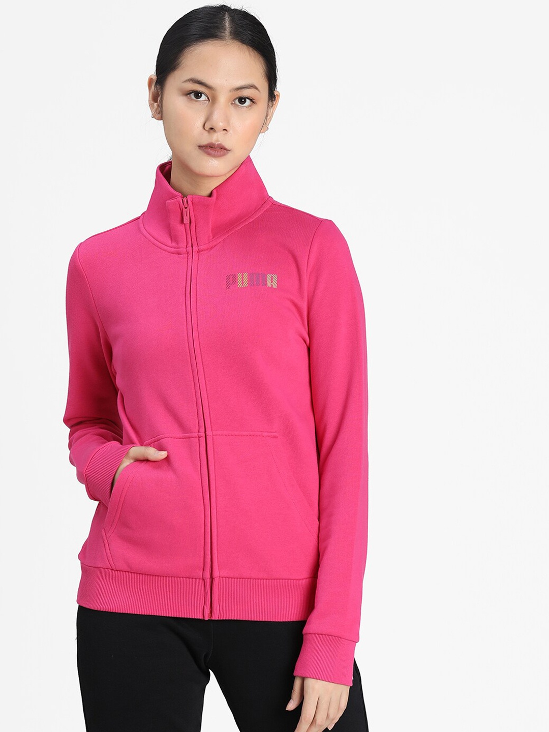 

Puma Women Pink Sweat Jacket