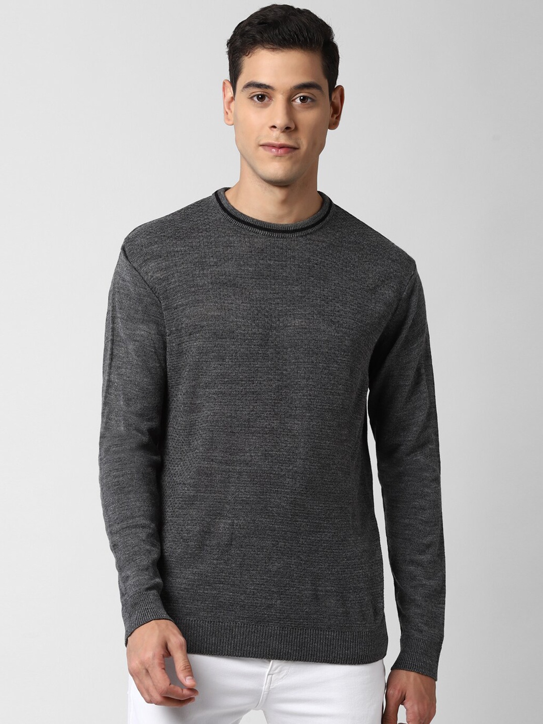 

Peter England Casuals Men Charcoal Pullover