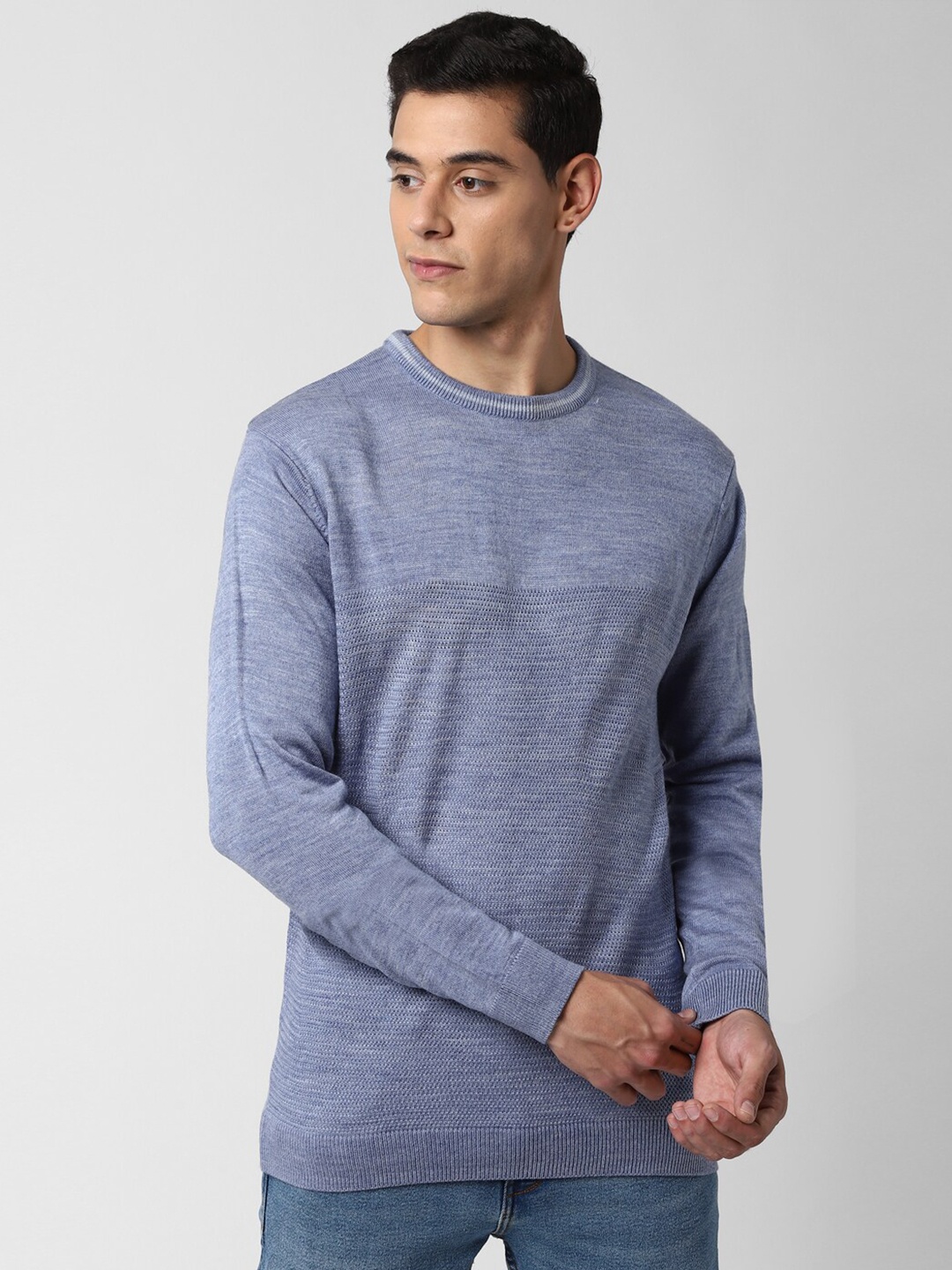 

Peter England Casuals Men Blue Pullover