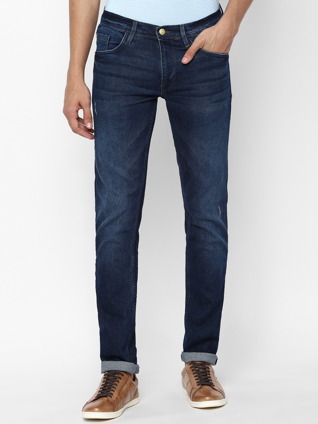 

Allen Solly Men Navy Blue Skinny Fit Light Fade Jeans