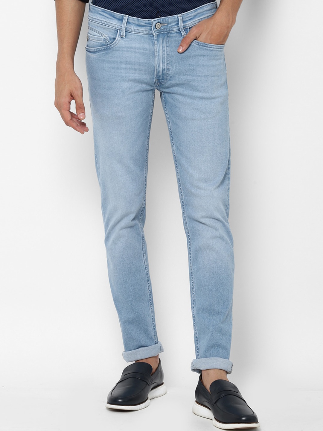 

Allen Solly Men Blue Skinny Fit Heavy Fade Stretchable Jeans
