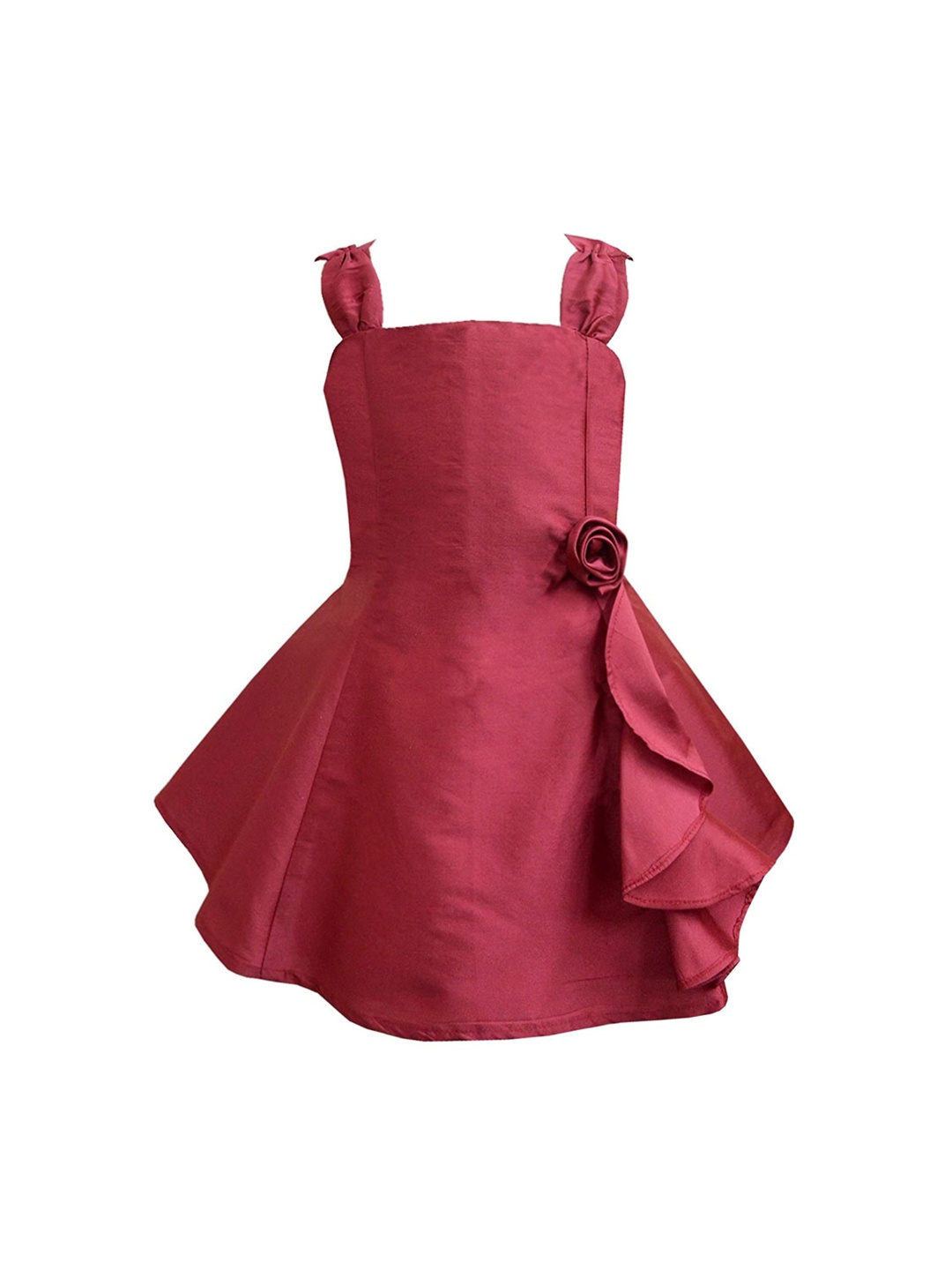 

A T U N Maroon A-Line Dress