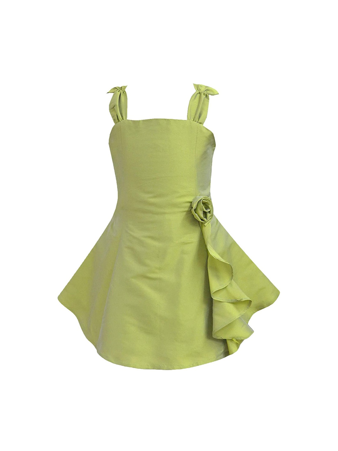 

A T U N Green A-Line Dress