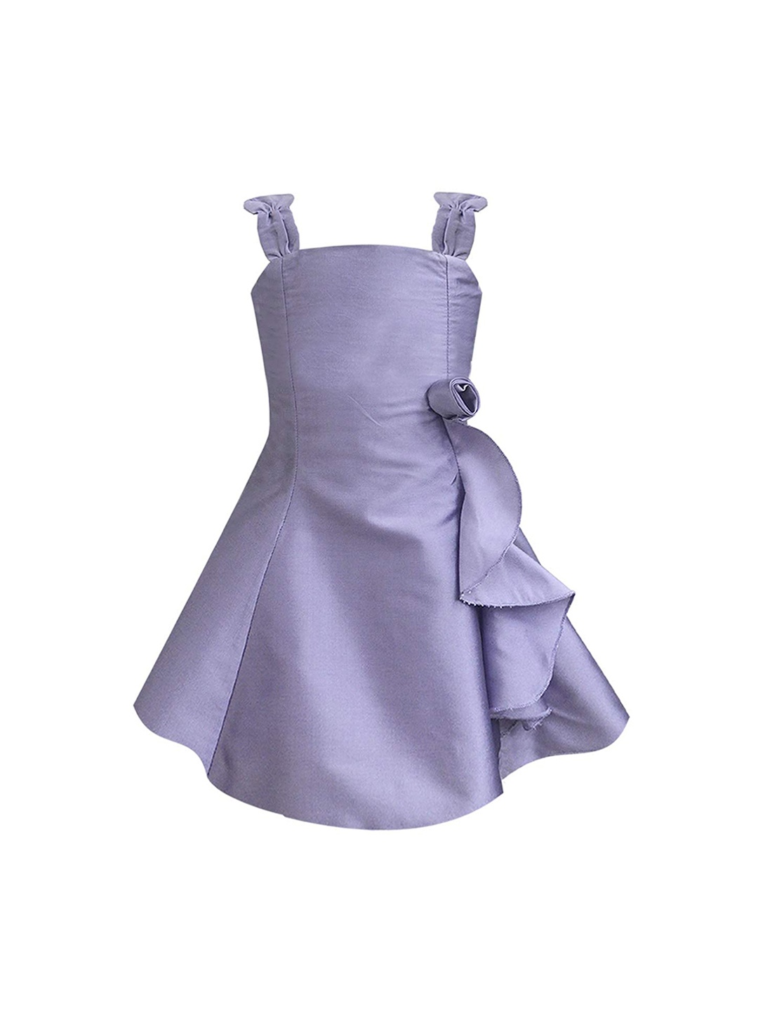 

A T U N Girls Lavender Party Dress with Bow Detail