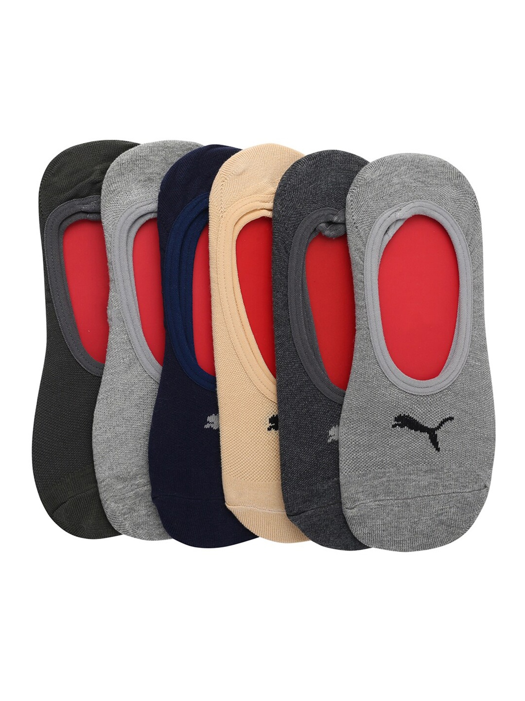 

Puma Adults-Unisex Grey & Black Set Of 6 Socks