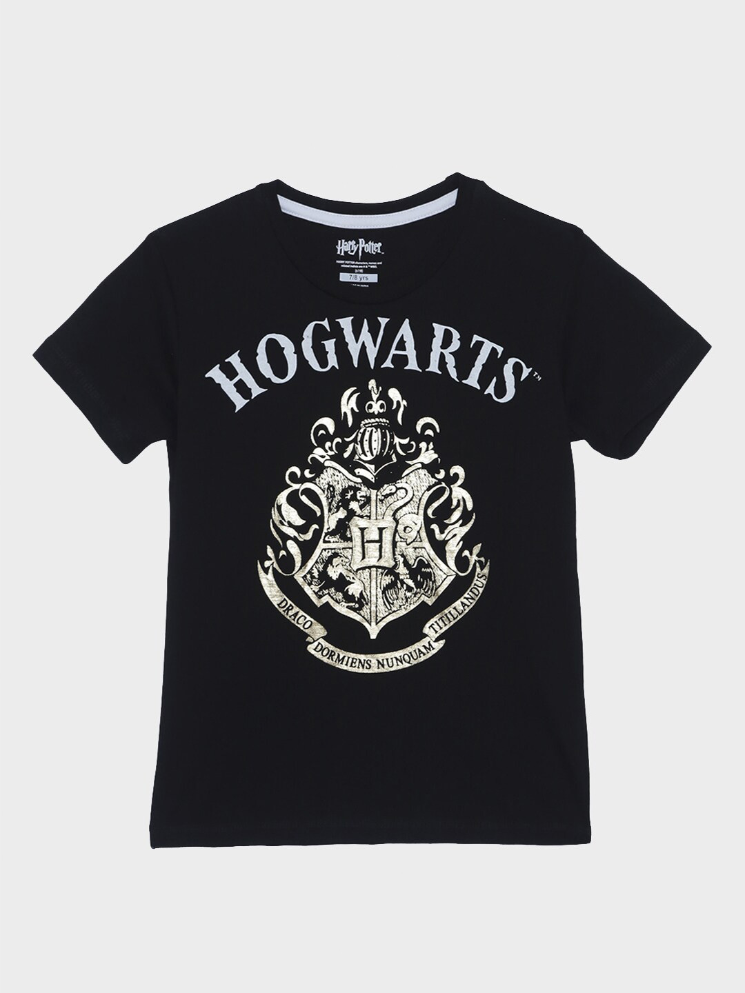 

Kids Ville Boys Black & Off White Harry Potter Printed T-shirt