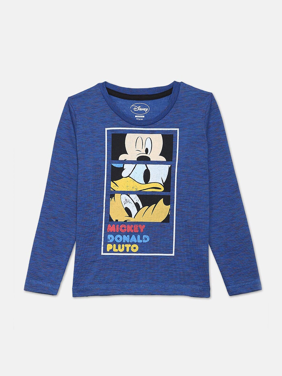 

Kids Ville Boys Blue Mickey & Friends Printed T-shirt