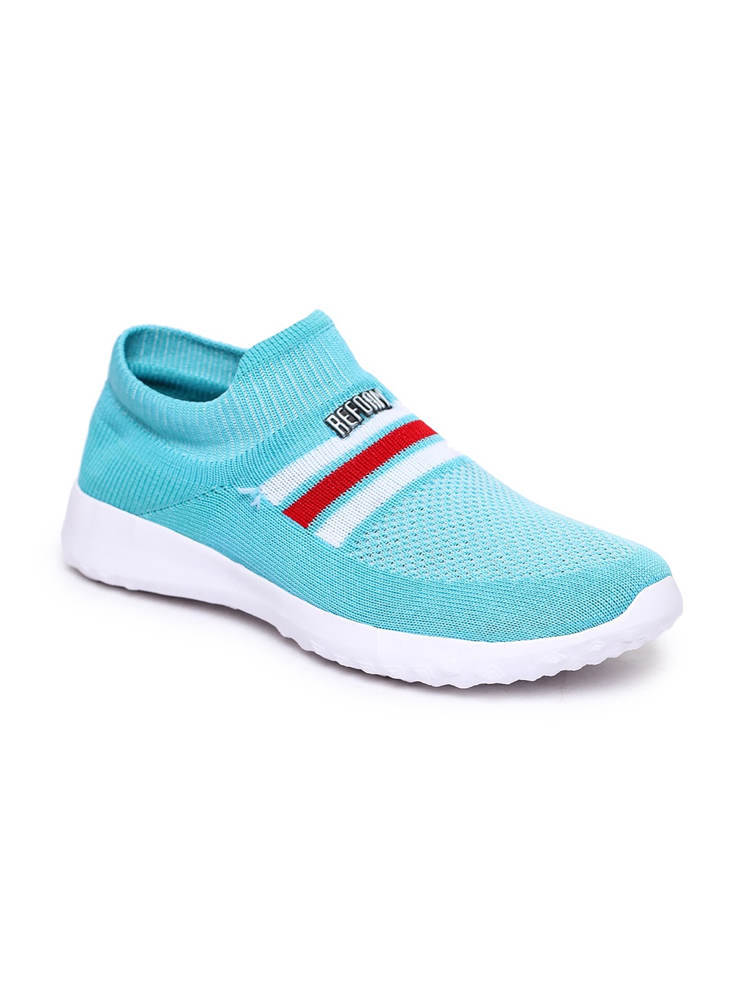 

REFOAM Women Turquoise Blue Textile Running Non-Marking Shoes