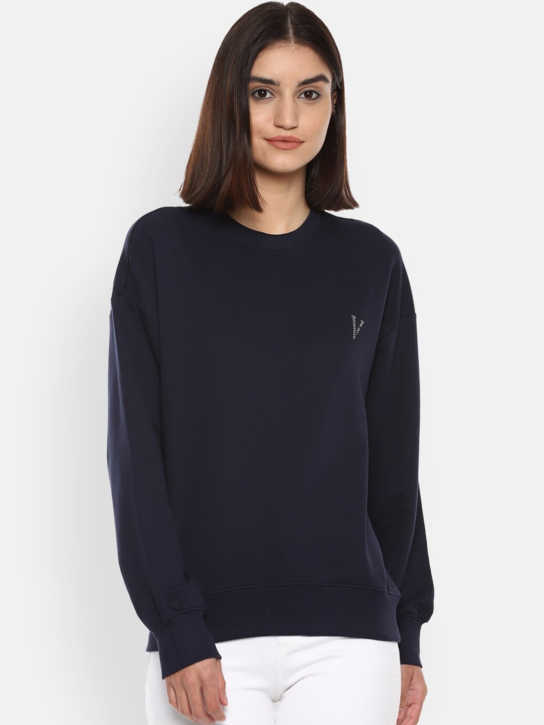 

Van Heusen Woman Women Navy Blue Sweatshirt