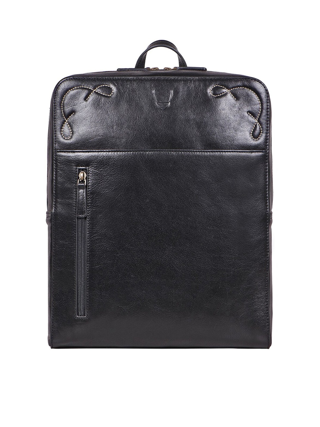 

Hidesign Women Black Textured Messenger Bag