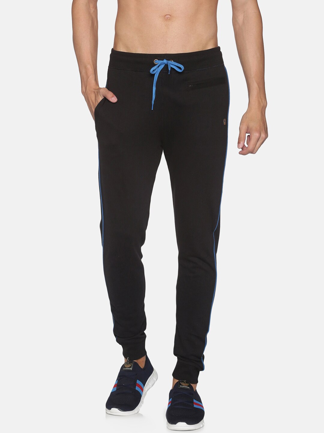 

Balista Men Black Solid Slim-Fit Cotton Joggers