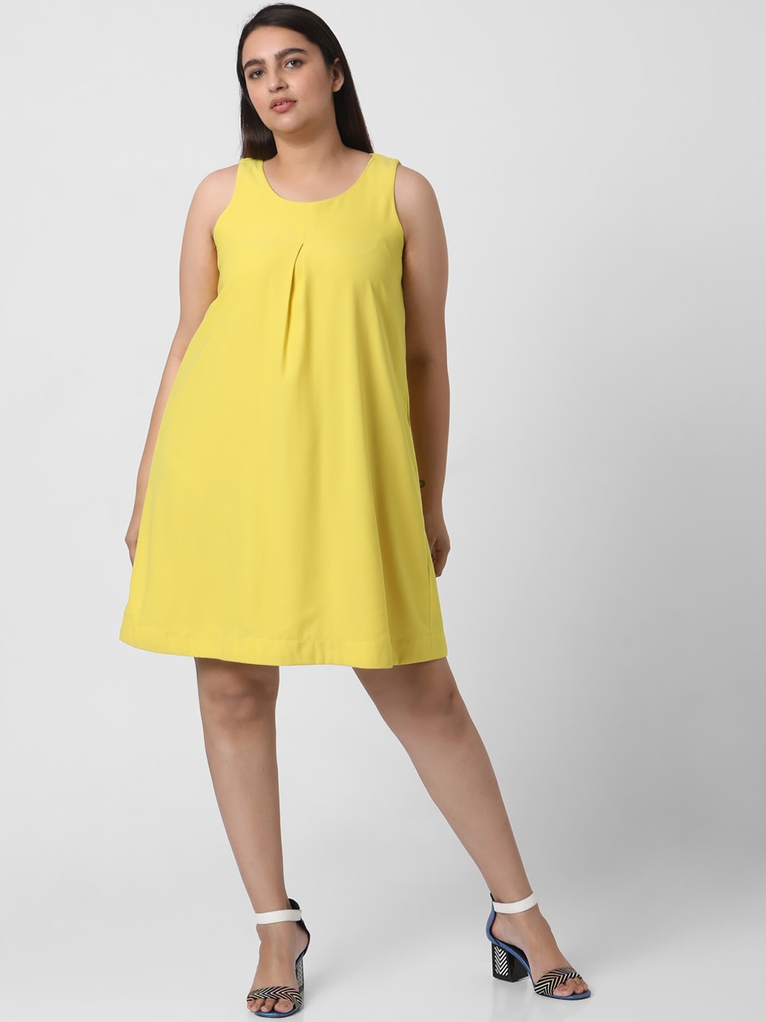 

Vero Moda Yellow A-Line Dress
