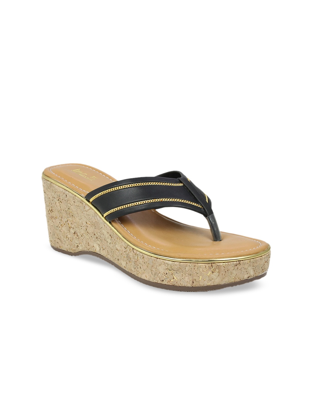 

Inc 5 Black Platform Sandals