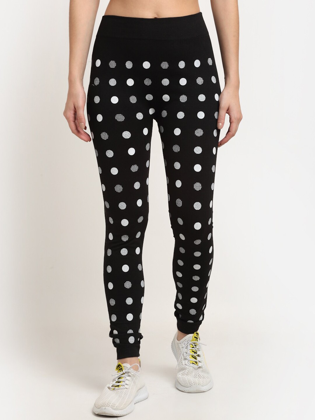 

KLOTTHE Women Black Printed Skinny Fit Jeggings