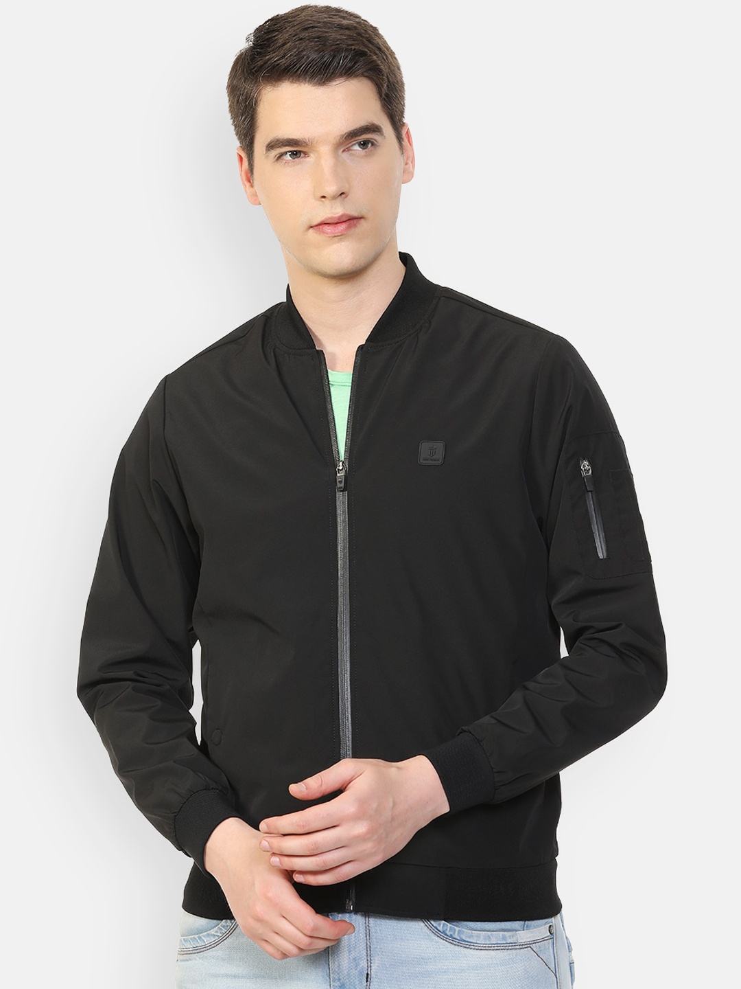 

Louis Philippe Sport Men Black Bomber Jacket