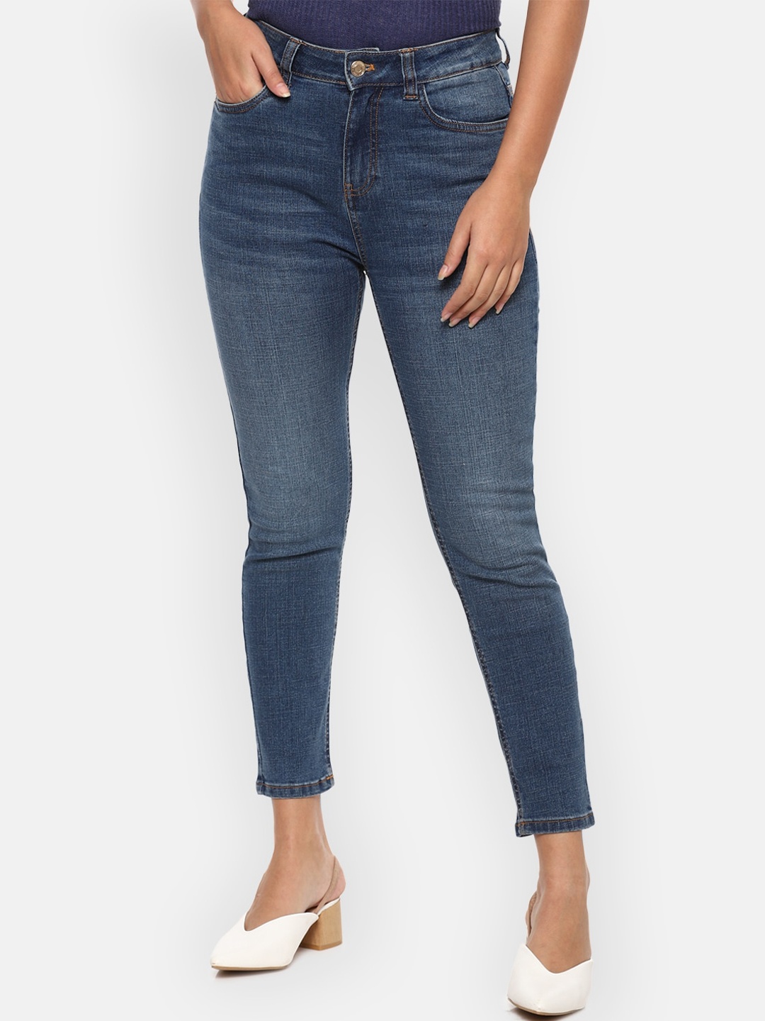 

Van Heusen Woman Women Blue Slim Fit Light Fade Jeans