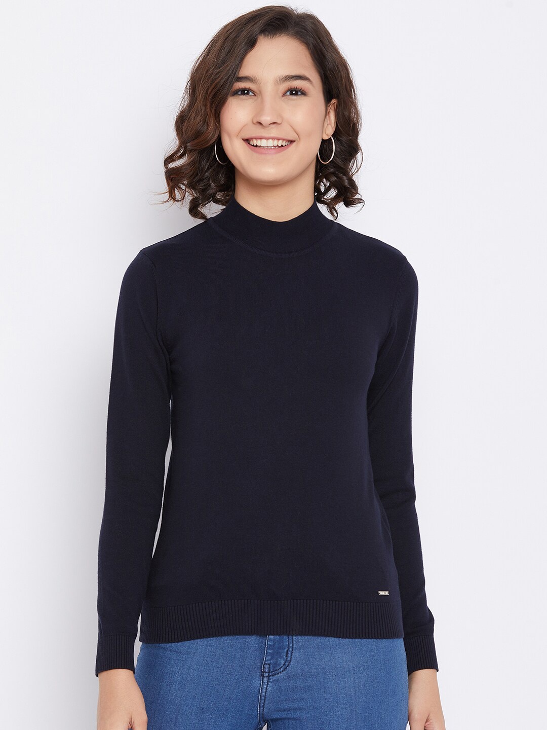 

Octave Women Navy Blue Pullover