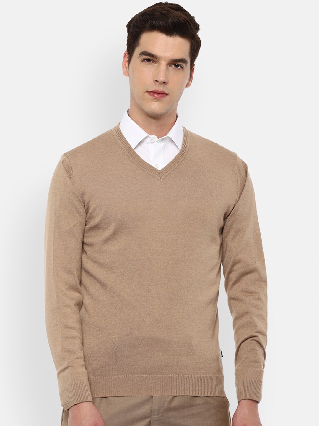 

Van Heusen Men Beige Acrylic Pullover