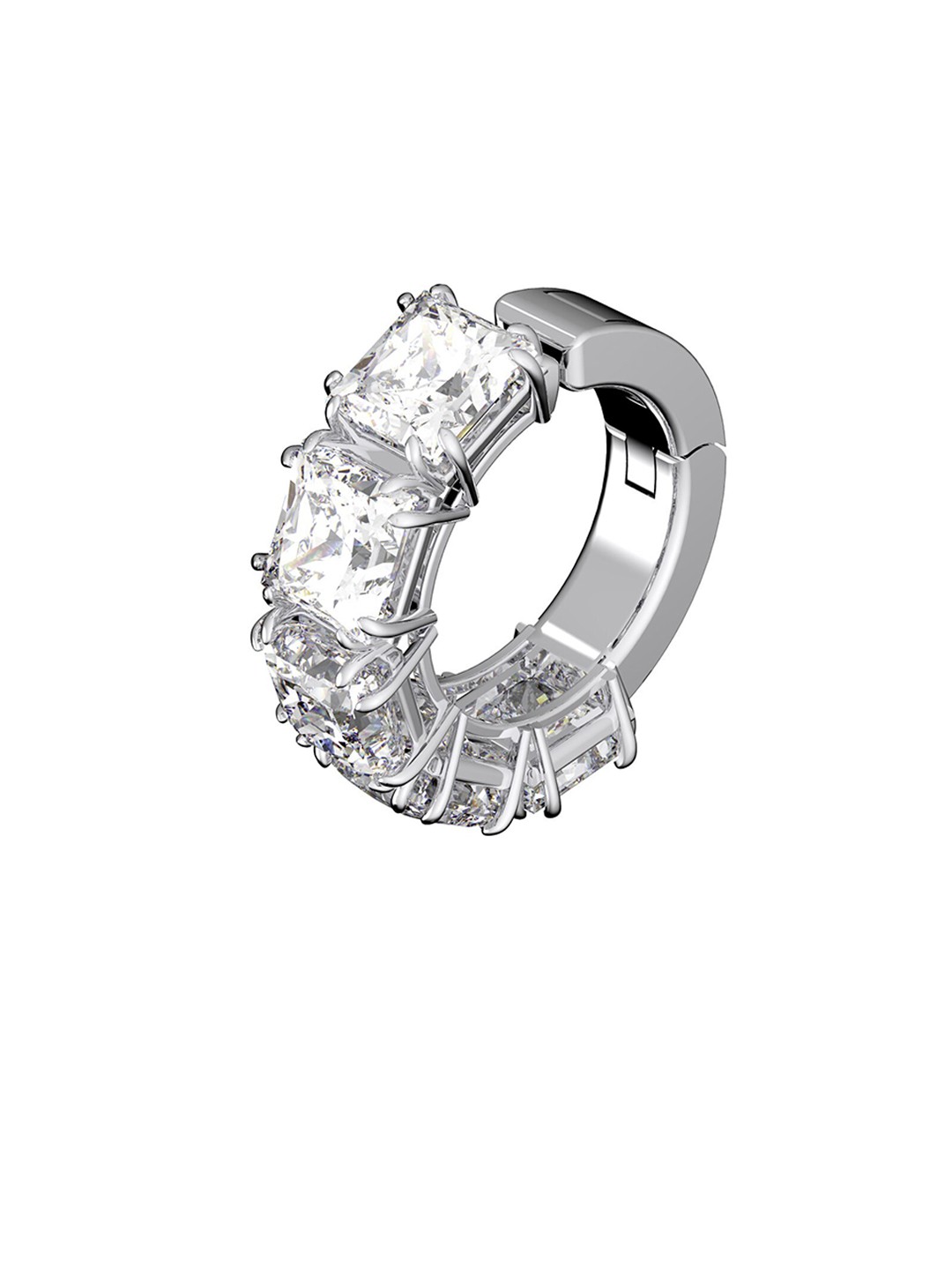 

SWAROVSKI White Rhodium-Plated Crystal Single Millenia Ear Cuff