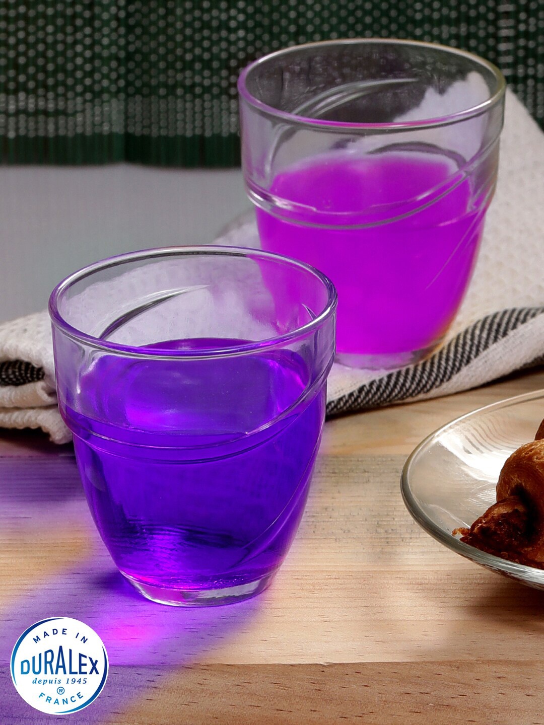 

Duralex 6 Pcs Transparent Wave Clear Glass Tumblers