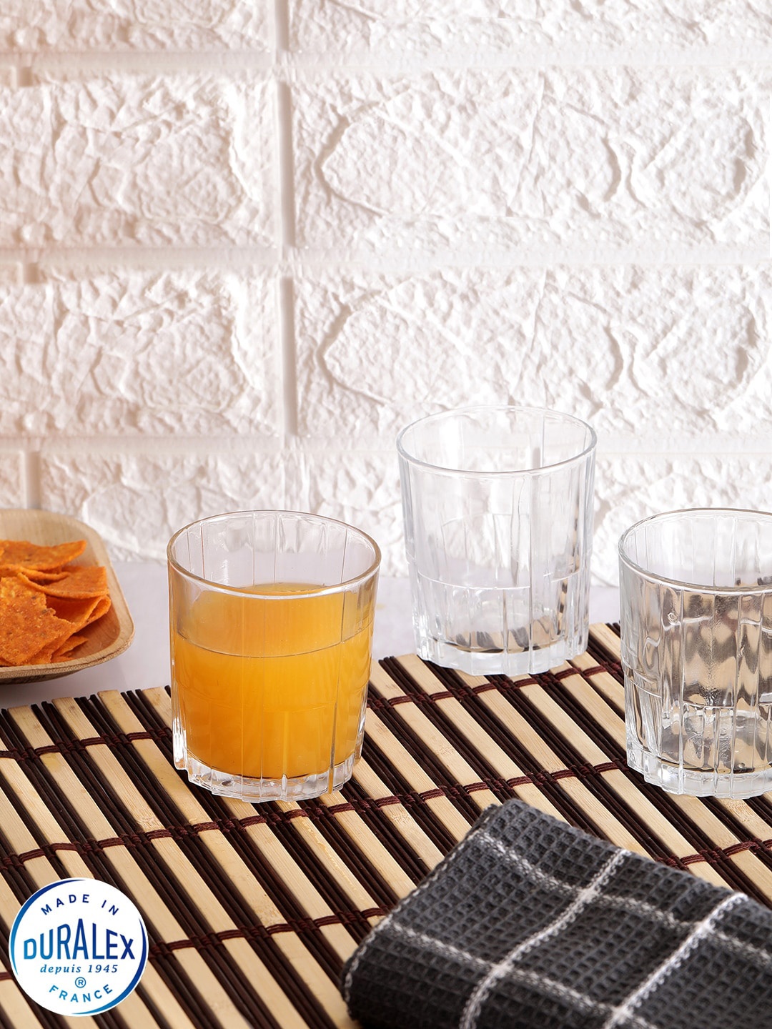 

DURALEX 6Pcs Jazz Clear Tumbler -260ml, Transparent
