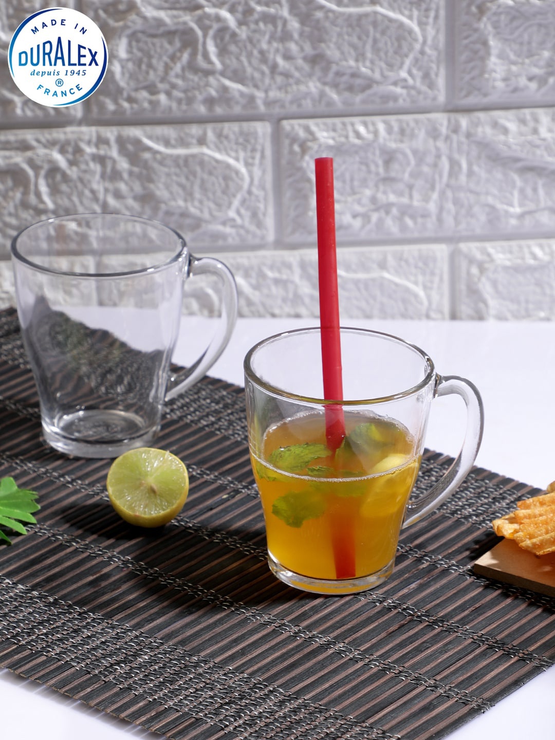 

DURALEX Pack of 6 Cosy Clear Mug 350 ML, Transparent