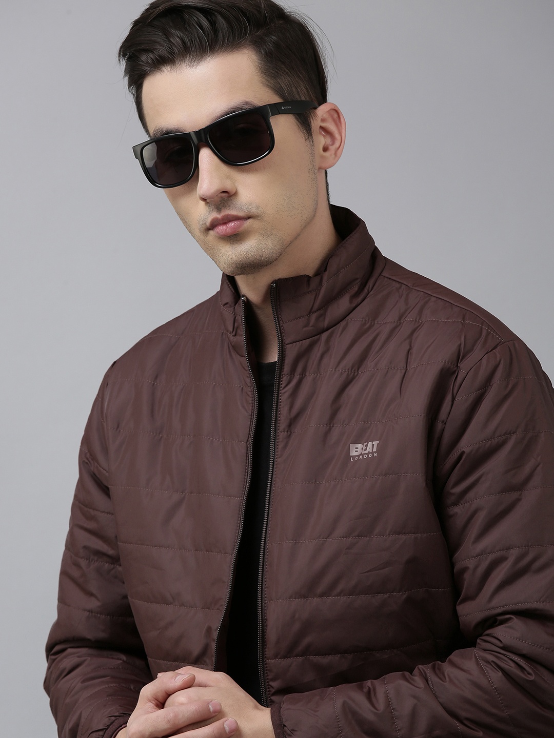 

BEAT LONDON by PEPE JEANS Men Maroon Lightweight Puffer Jacket
