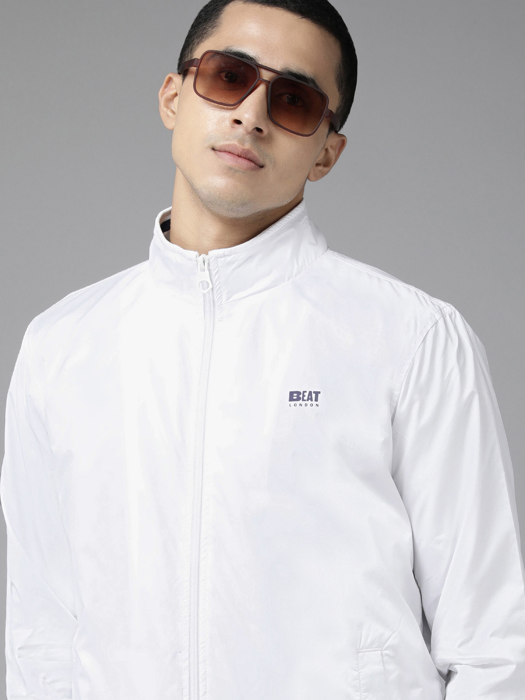 

BEAT LONDON by PEPE JEANS Men White Lightweight Bomber Jacket