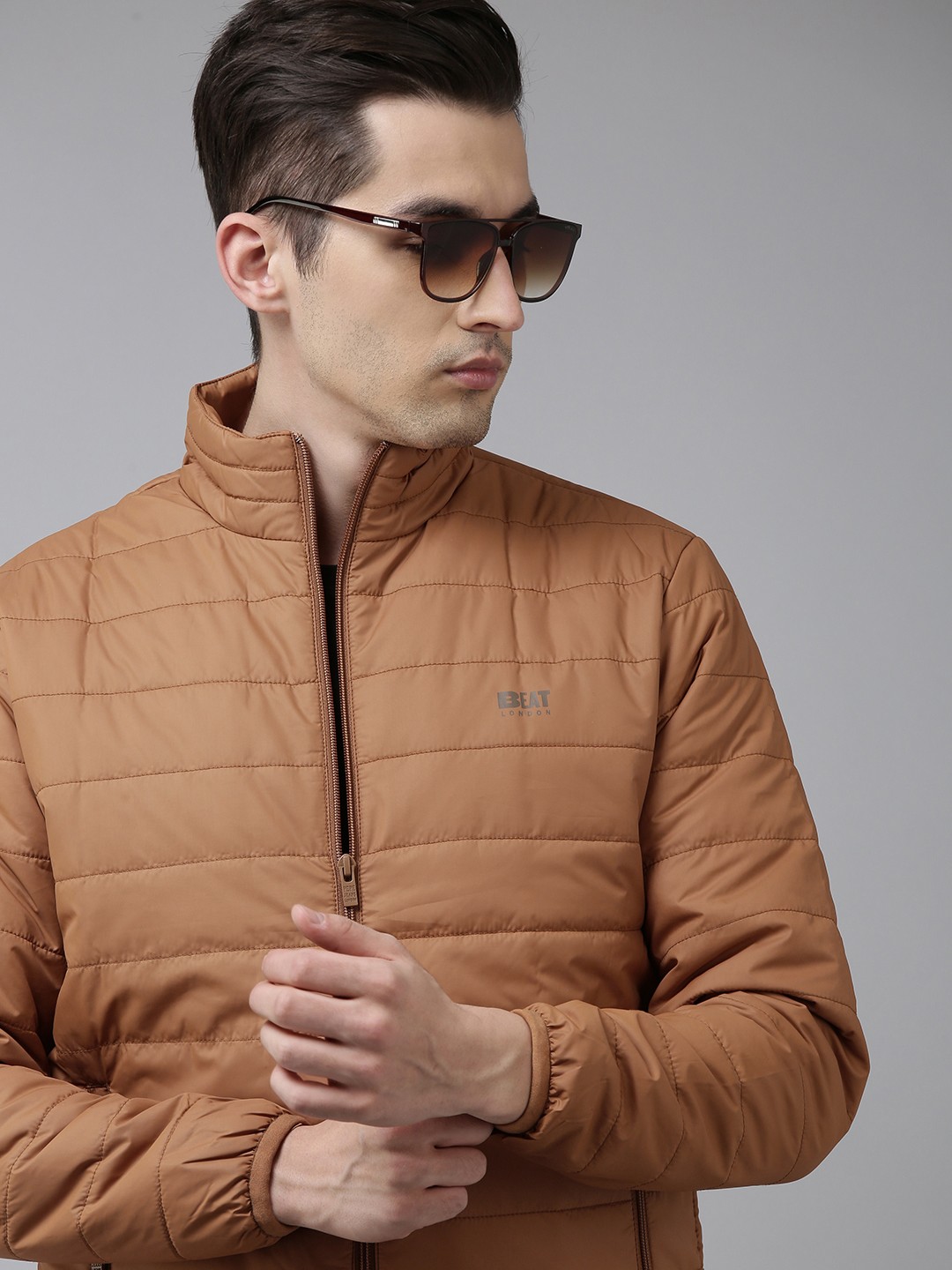 

BEAT LONDON by PEPE JEANS Men Brown Lightweight Padded Jacket