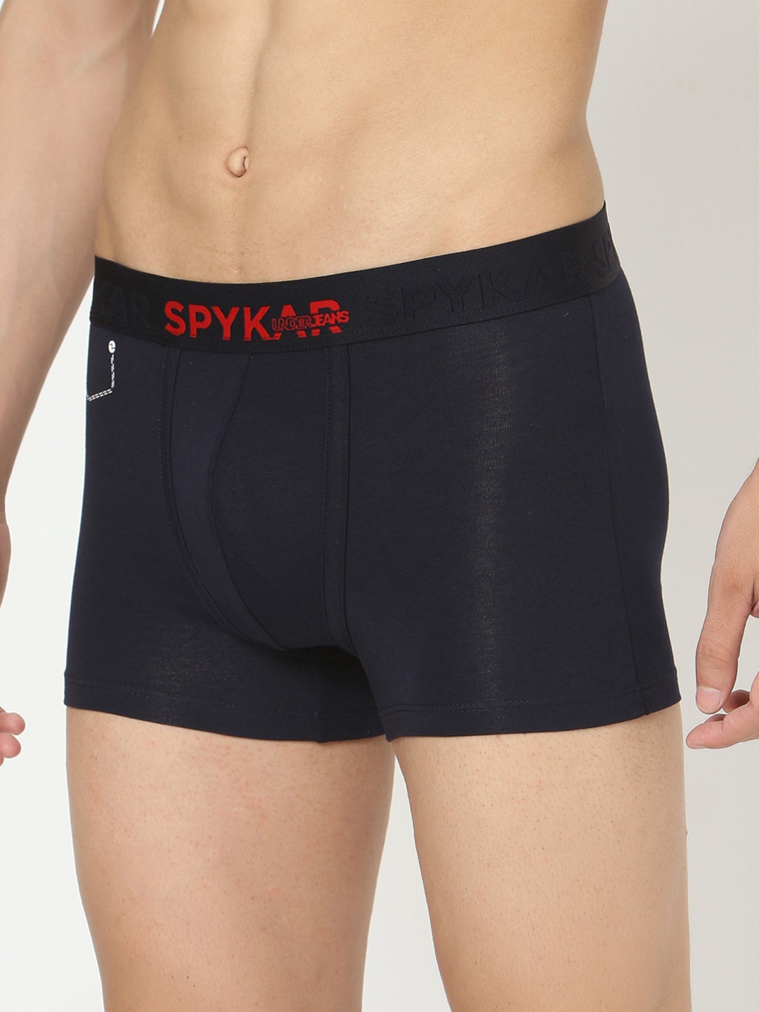 

UnderJeans by Spykar Men Navy Blue Solid Trunk UJMTRRPTS008