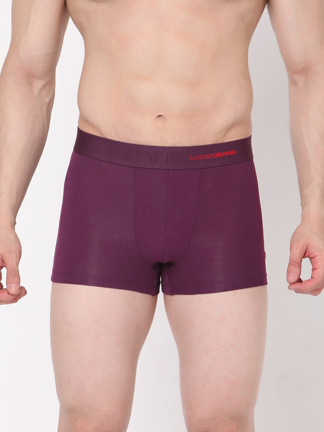 

UnderJeans by Spykar Men Purple Solid Trunk UJMTRRPTS004