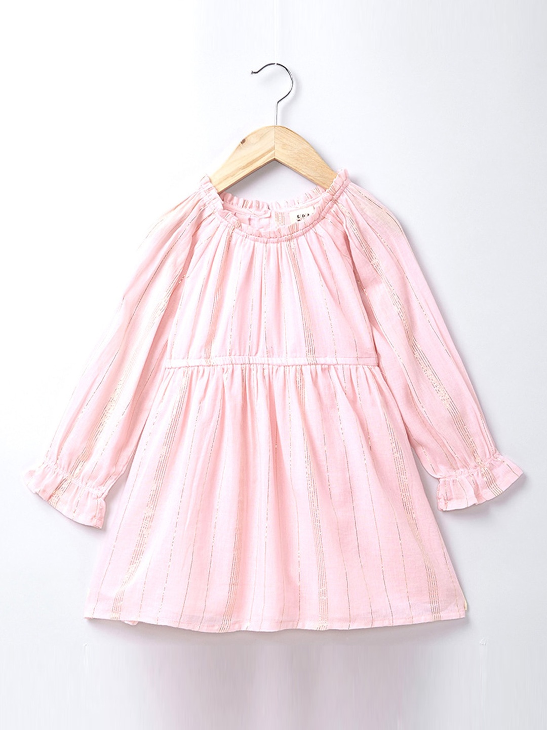 

Ed-a-Mamma Pink Striped A-Line Dress