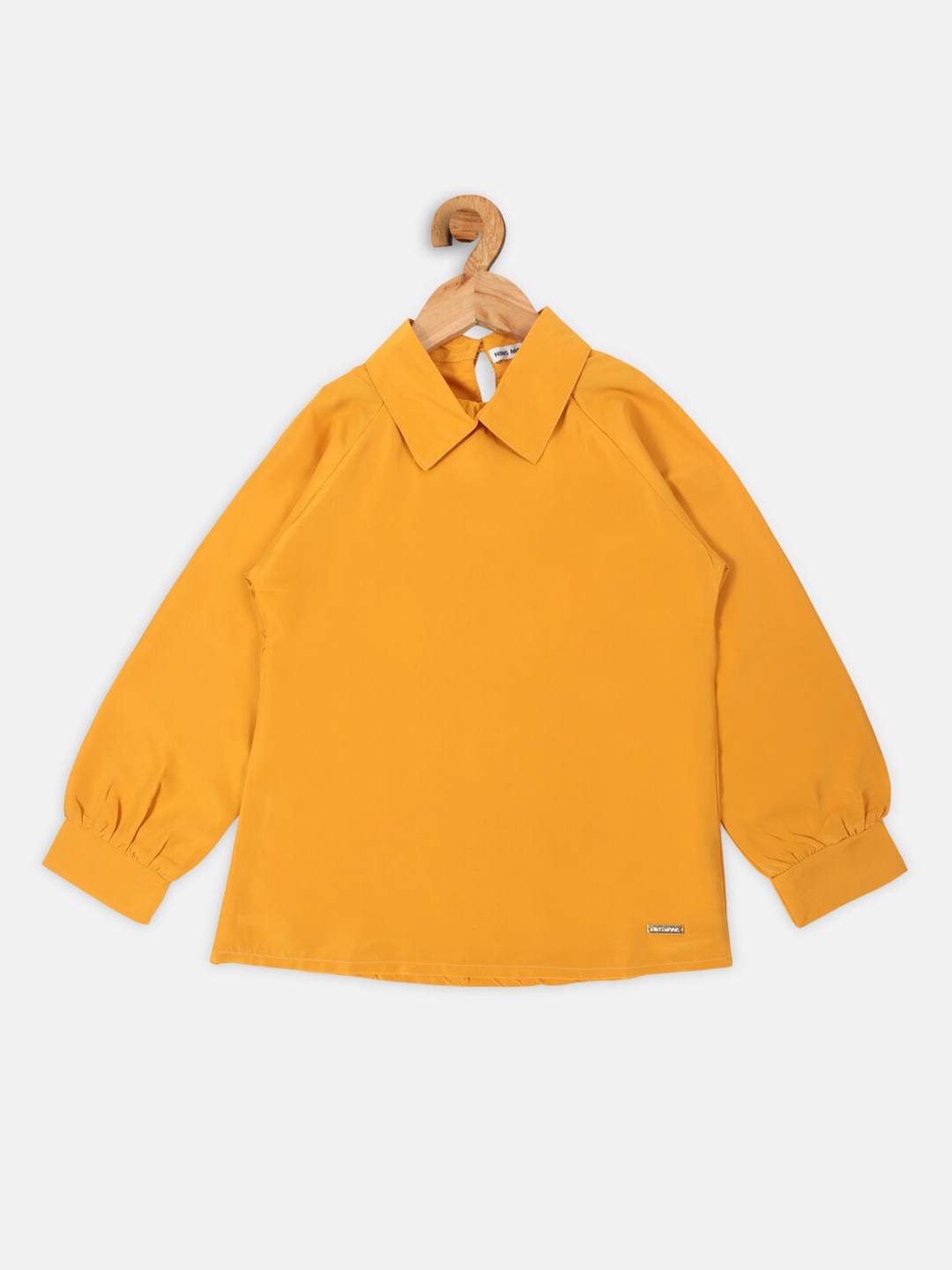 

Nins Moda Mustard Yellow Shirt Style Top