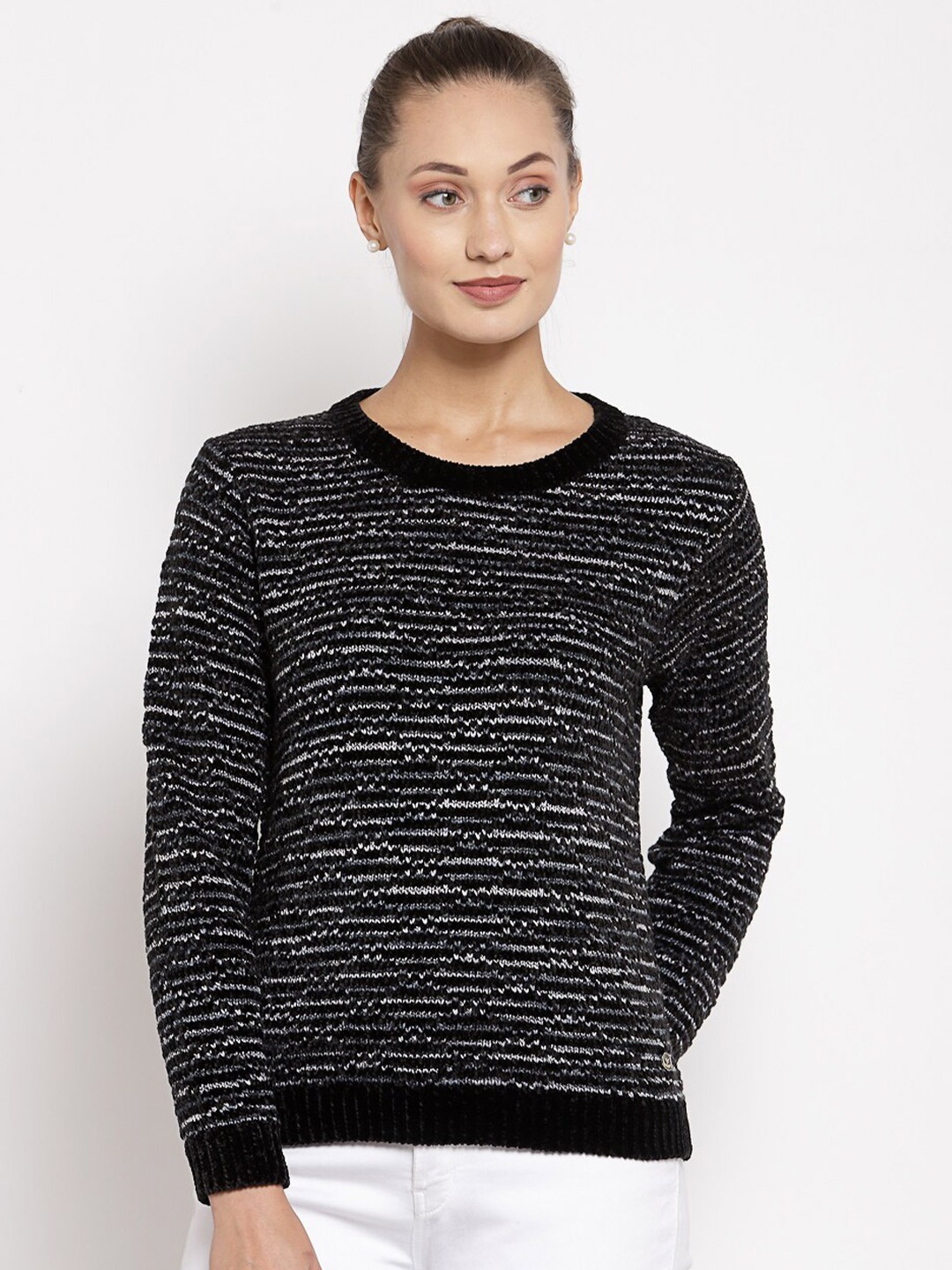 

Juelle Women Black & Grey Pullover
