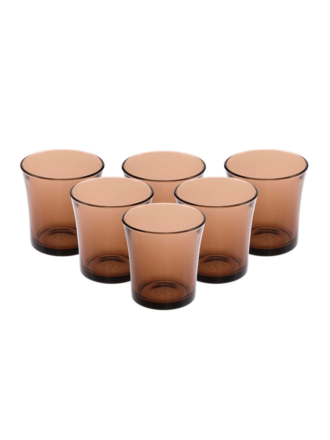 

Duralex 6 Pcs Brown Lys Creole Glass Tumblers