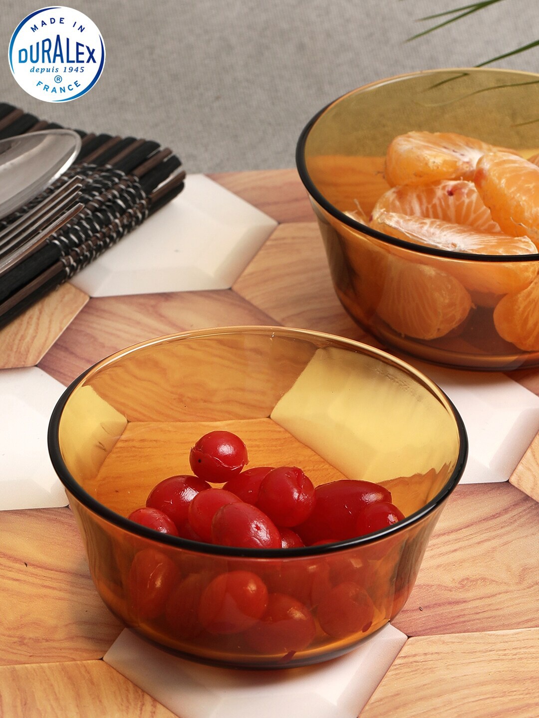

DURALEX Brown 6 Pieces Glass Bowls