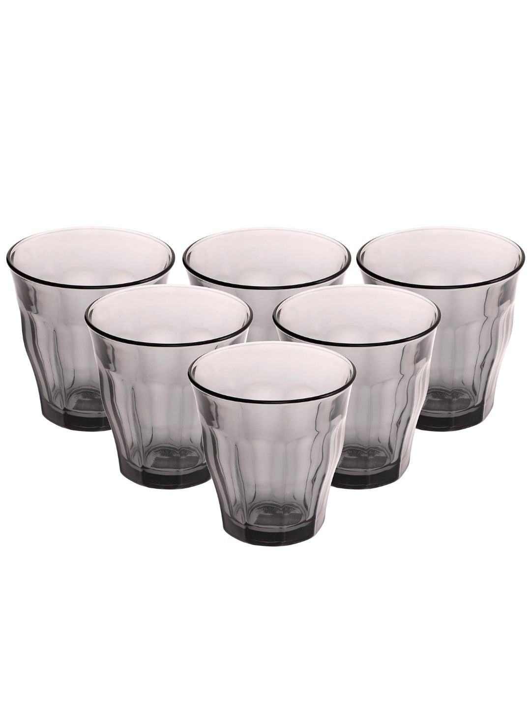 

Duralex 6 Pcs Grey Picardie Glass Tumblers 250 ml Each