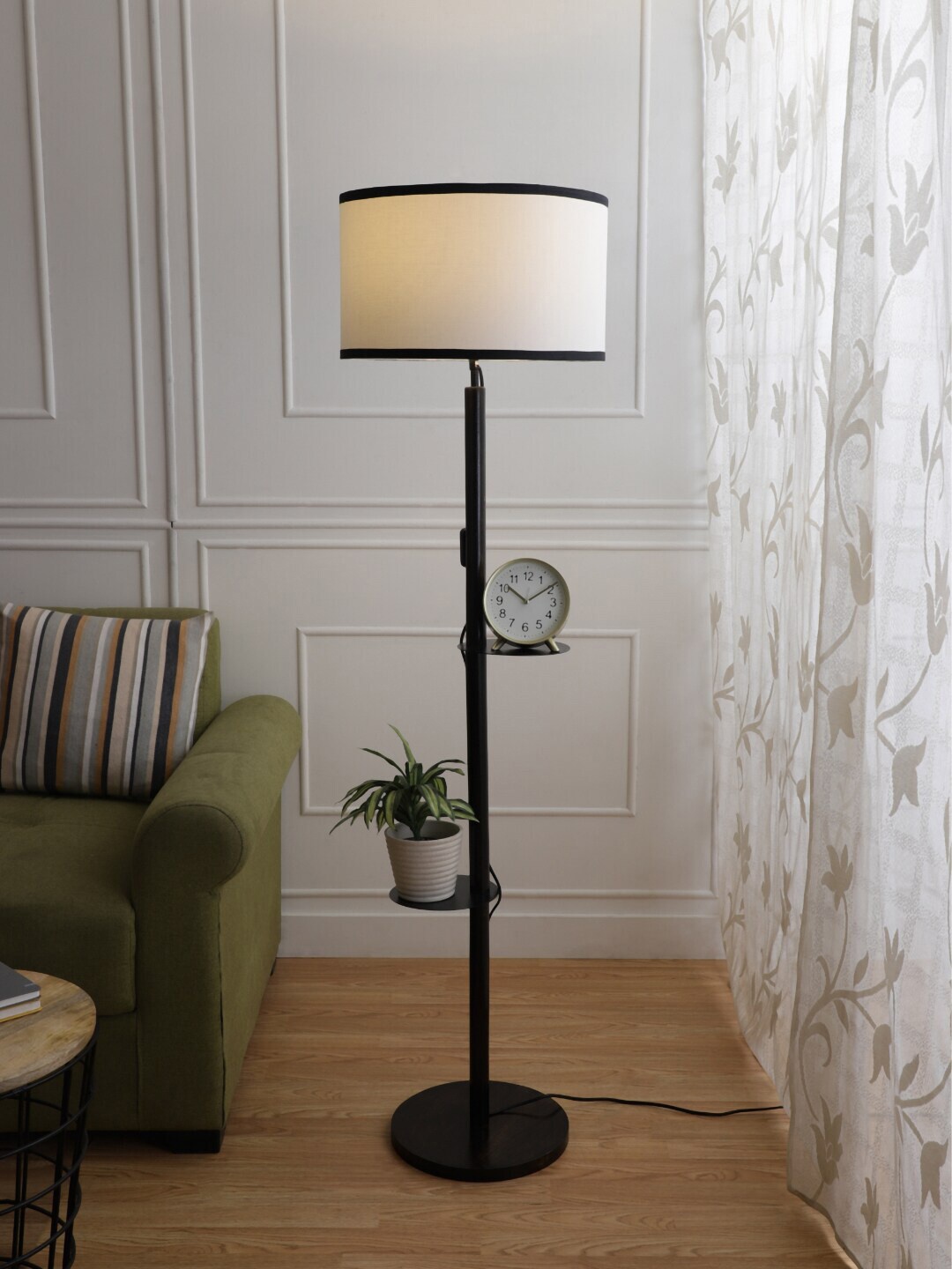 

SANDED EDGE Brown Floor Lamps and Lamp Shades