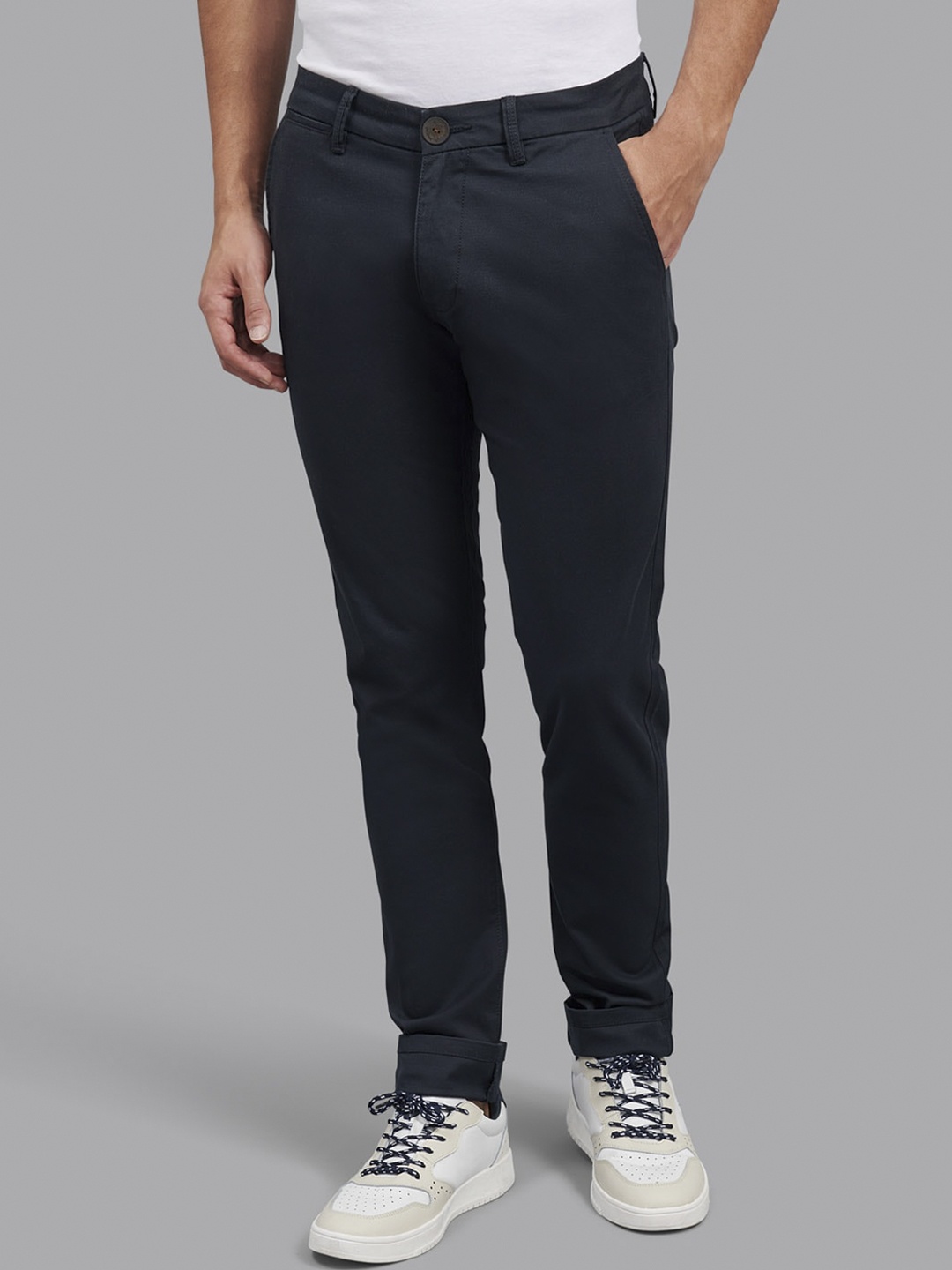 

Beverly Hills Polo Club Men Navy Blue Trousers