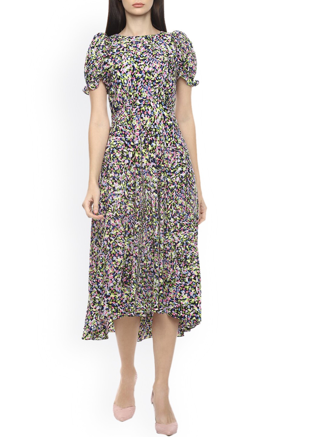 

Ted Baker Black & Pink Floral Maxi Dress