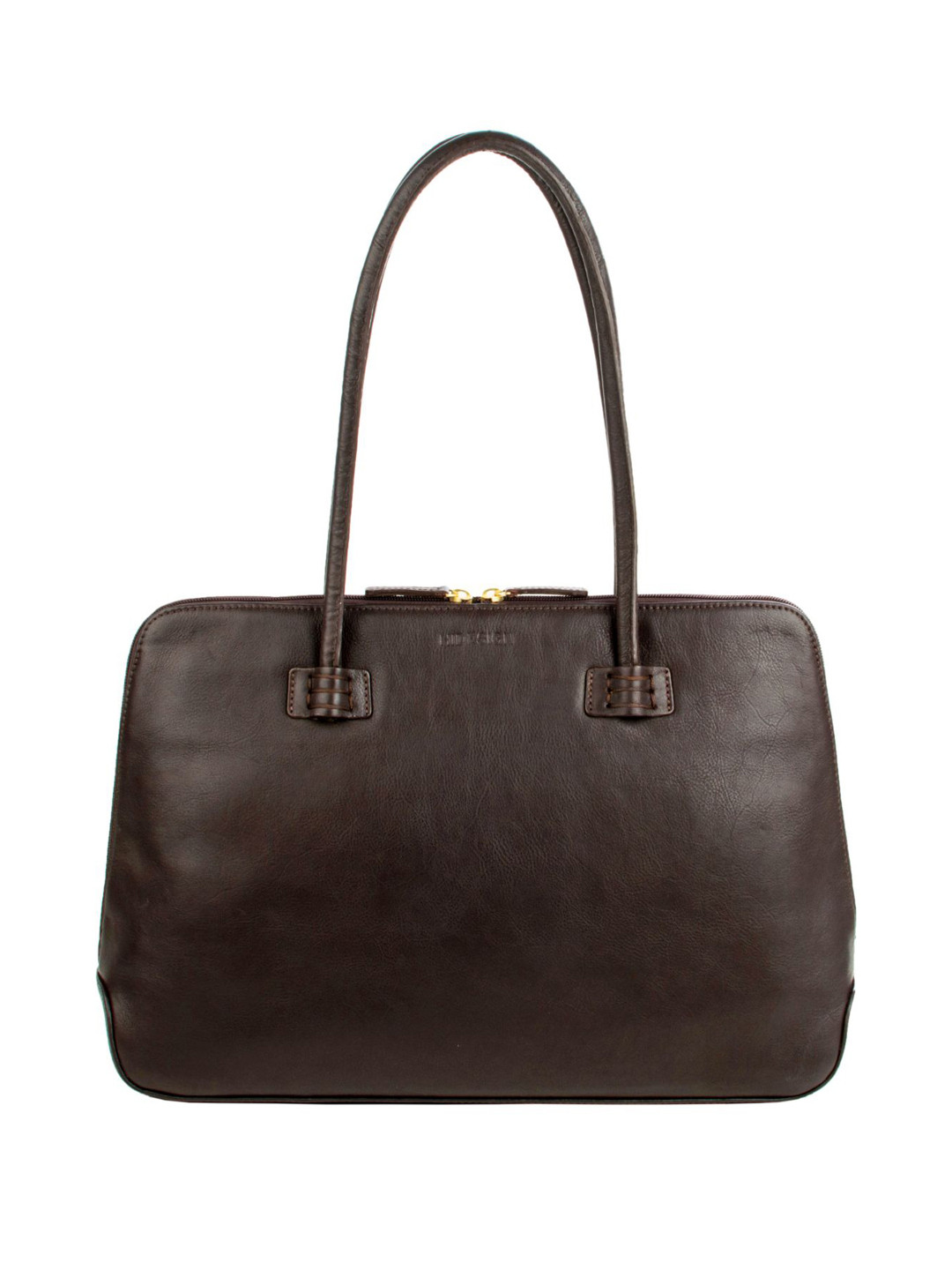 

Hidesign Brown Leather Bowling Shoulder Bag