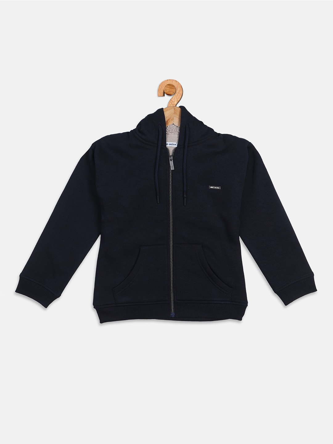 

Nins Moda Girls Navy Blue Hooded Sweatshirt