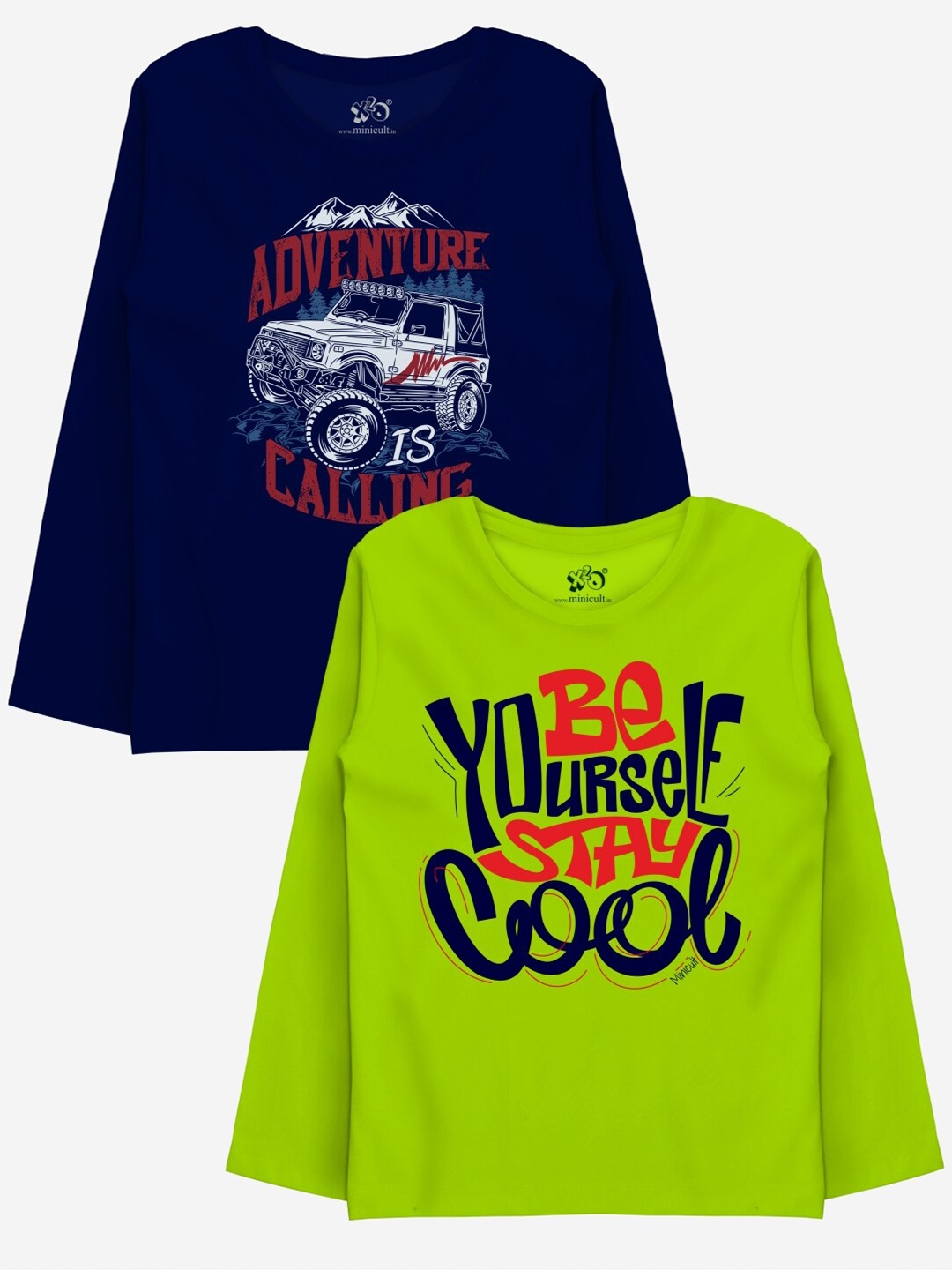 

x2o Boys Pack Of 2 Pure Cotton T-shirts, Green