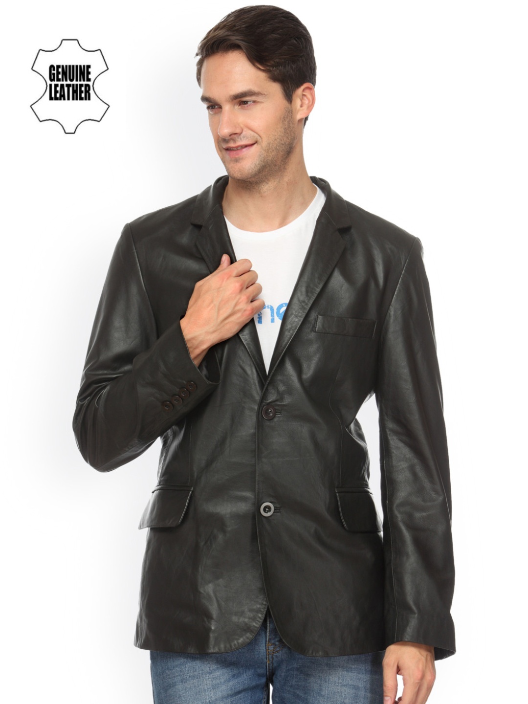 

Teakwood Leathers Black Leather Jacket